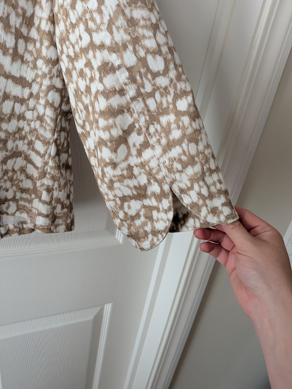 Ruby Rd. Beige & White Patterned  Jacket - Picture 8 of 9